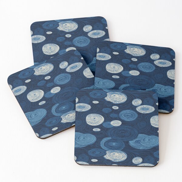 Item preview, Rain drops and puddle ripples pattern designed and sold by valerko26.