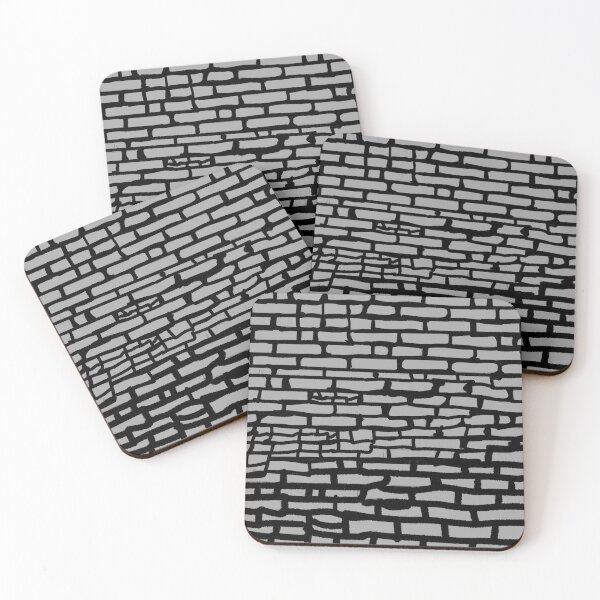 Item preview, Minimalist Black and White Brick Wall – Timeless Abstract Pattern  designed and sold by JW3164..
