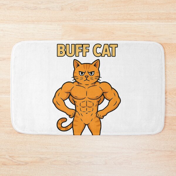 Item preview, Buff Cat Cartoon – Muscle Power designed and sold by Kunst-Shirt.