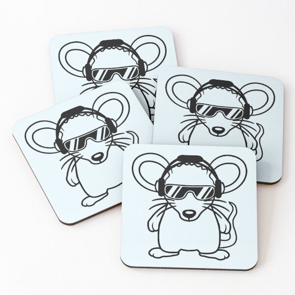 Item preview, Mouse DJ Sunglasses Headphones Party Music Club designed and sold by shirt-o-mat.