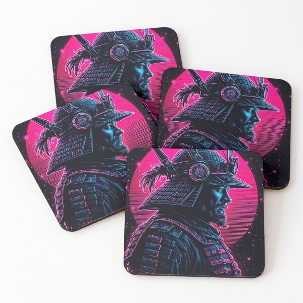 Item preview, Cyberpunk Samurai Warrior Japanese Futuristic Style Neon Colors designed and sold by EddieBalevo.