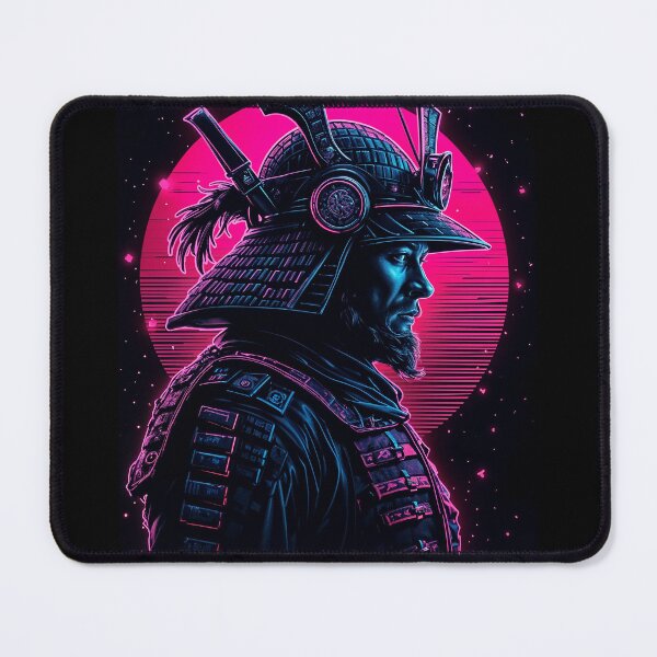 Item preview, Cyberpunk Samurai Warrior Japanese Futuristic Style Neon Colors designed and sold by EddieBalevo.