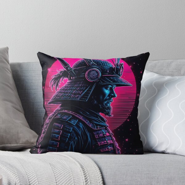 Item preview, Cyberpunk Samurai Warrior Japanese Futuristic Style Neon Colors designed and sold by EddieBalevo.