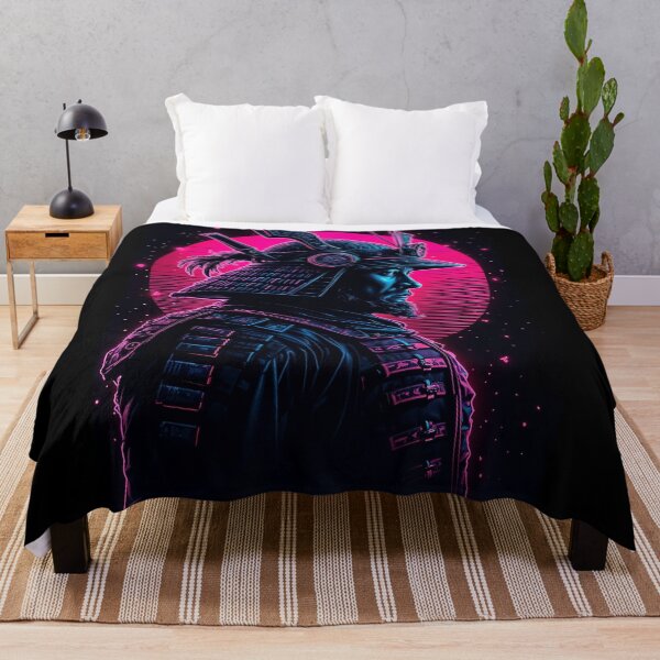 Item preview, Cyberpunk Samurai Warrior Japanese Futuristic Style Neon Colors designed and sold by EddieBalevo.