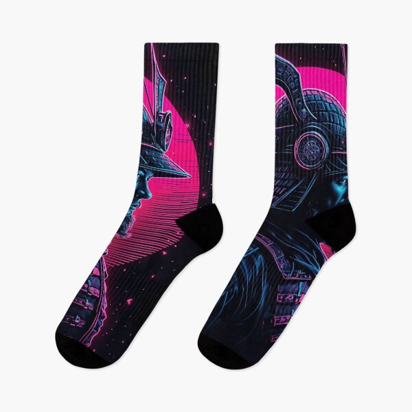Item preview, Cyberpunk Samurai Warrior Japanese Futuristic Style Neon Colors designed and sold by EddieBalevo.