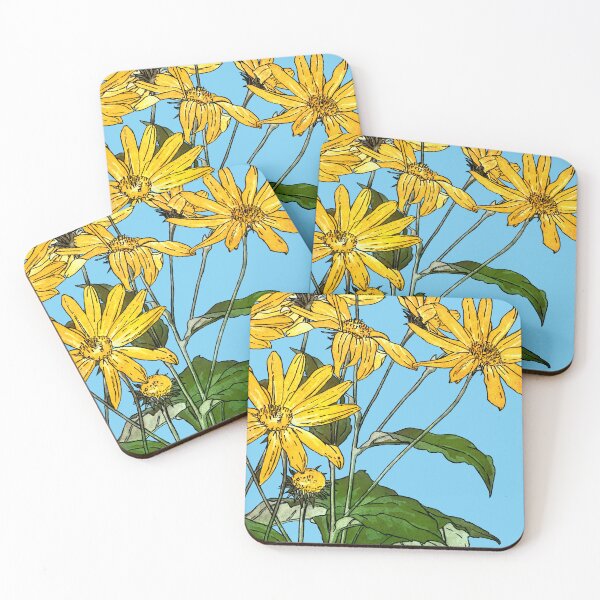 Item preview, Art Nouveau Sunflowers American Hannah Borger Overbeck 1915 designed and sold by Pixelchicken.