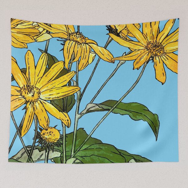 Item preview, Art Nouveau Sunflowers American Hannah Borger Overbeck 1915 designed and sold by Pixelchicken.