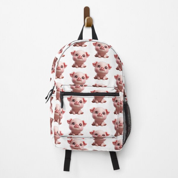Item preview, Adorable Baby Pig – Kawaii Illustration with Pink Face and Sparkly Eyes designed and sold by FusiTink.