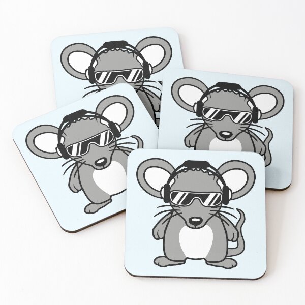 Item preview, Mouse DJ Sunglasses Headphones Party Music Club designed and sold by shirt-o-mat.