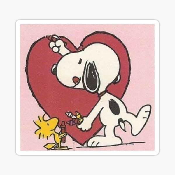 Artikel-Vorschau von Snoopy und Woodstock-Herz, designt und verkauft von marsuncharted.