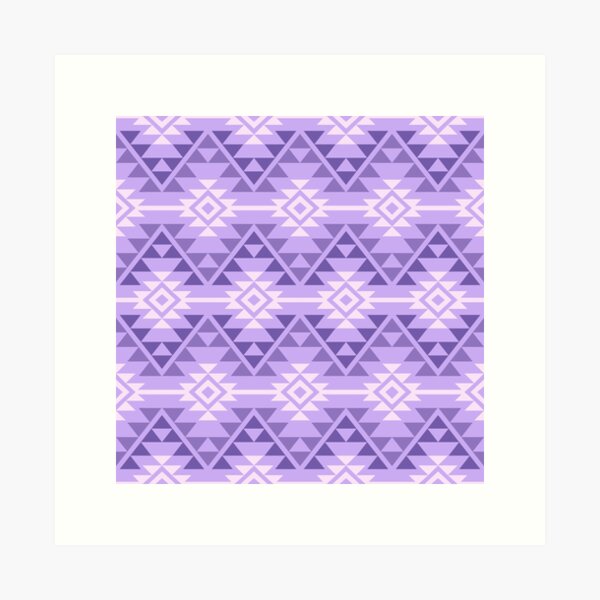 Aperçu de l'œuvre Motif tribal Navajo du sud-ouest aztèque moderne créée et vendue par BWDecorPattern.