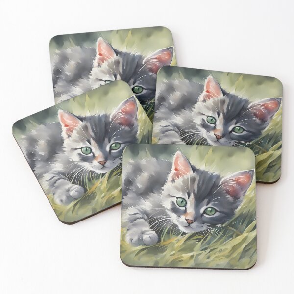 Item preview, Cute Gray Kitten  designed and sold by CalmnessbyChoice.