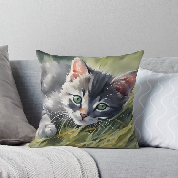 Item preview, Cute Gray Kitten  designed and sold by BookCovered.