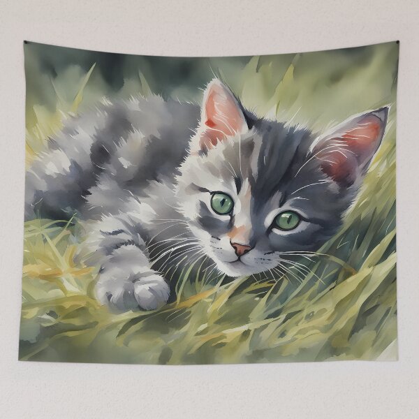 Item preview, Cute Gray Kitten  designed and sold by CalmnessbyChoice.