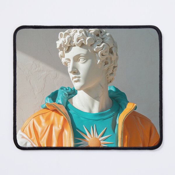 Item preview, Modern Roman Bust in Orange and Teal Streetwear	 designed and sold by weirdfishes123.