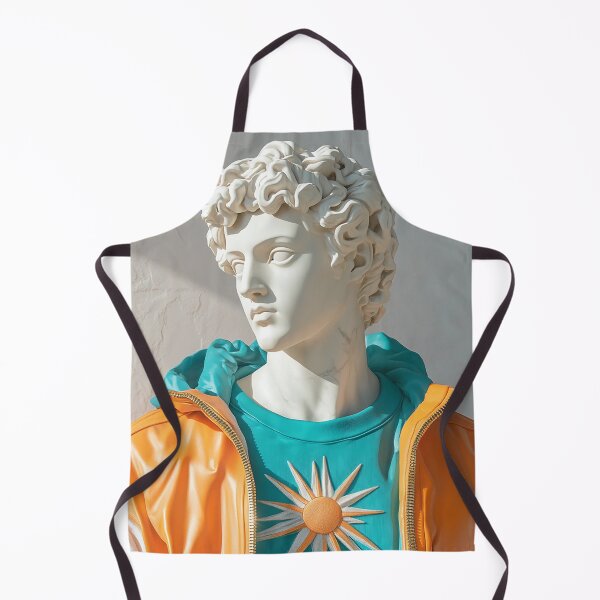 Item preview, Modern Roman Bust in Orange and Teal Streetwear	 designed and sold by weirdfishes123.