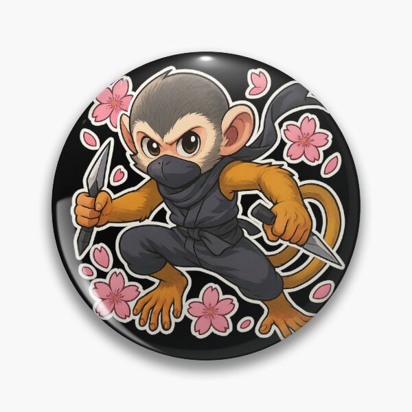 Item preview, Ninja Squirrel Monkey designed and sold by Designs-By-Suga.