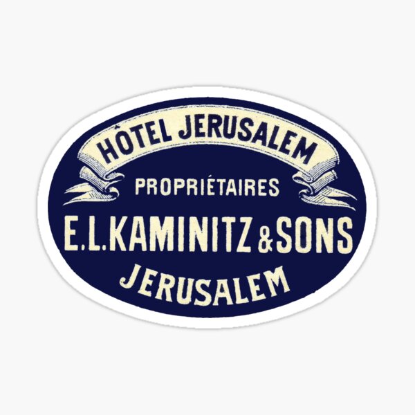Item preview,  The Kaminitz Hotel (Hotel Jerusalem): designed and sold by Nostalgia Tees, Stickers, Art & More.