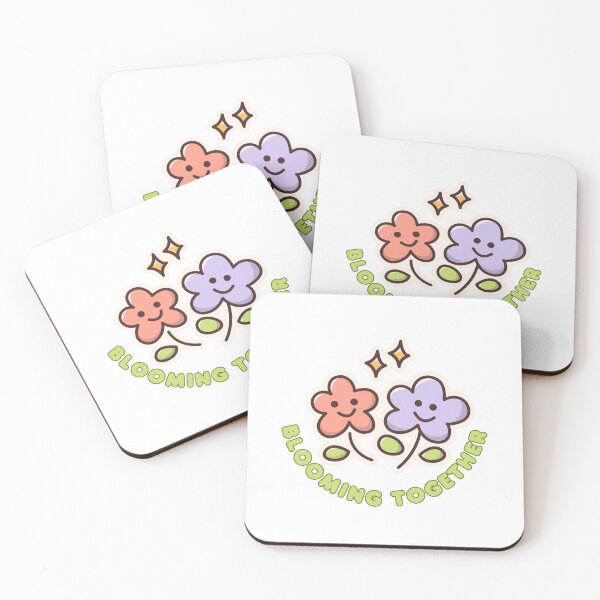 Item preview, Blooming Together ~ cute self improvement besties vibe | lovely flower aesthetic designed and sold by The Romantics Atelier.