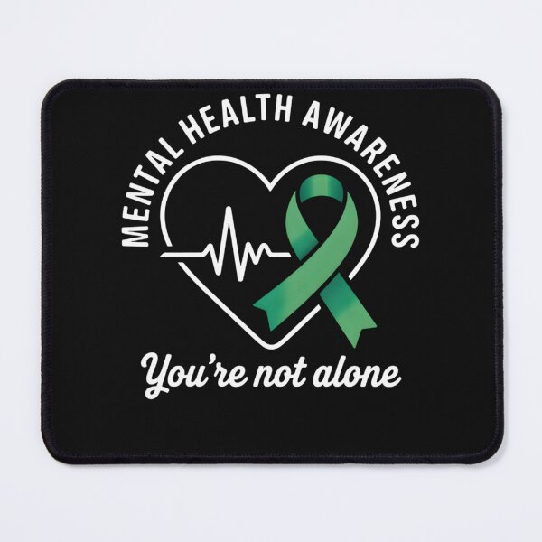 Item preview, Mental Health Awareness Heart Green Ribbon Support Women Men designed and sold by clothesy7.