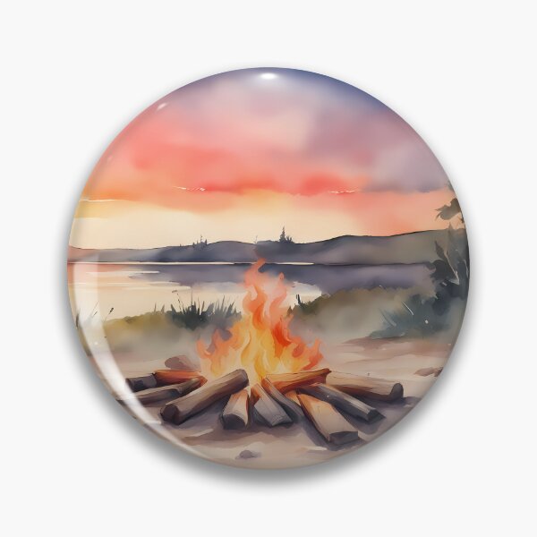 Item preview, Campfire by Lake designed and sold by CalmnessbyChoice.