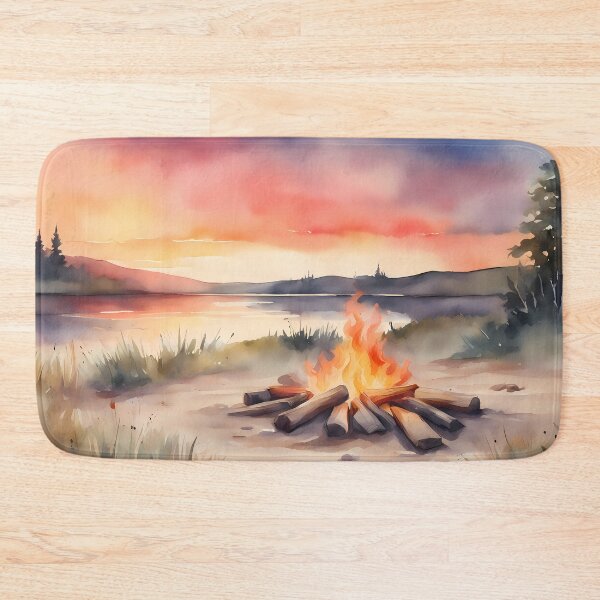 Item preview, Campfire by Lake designed and sold by CalmnessbyChoice.