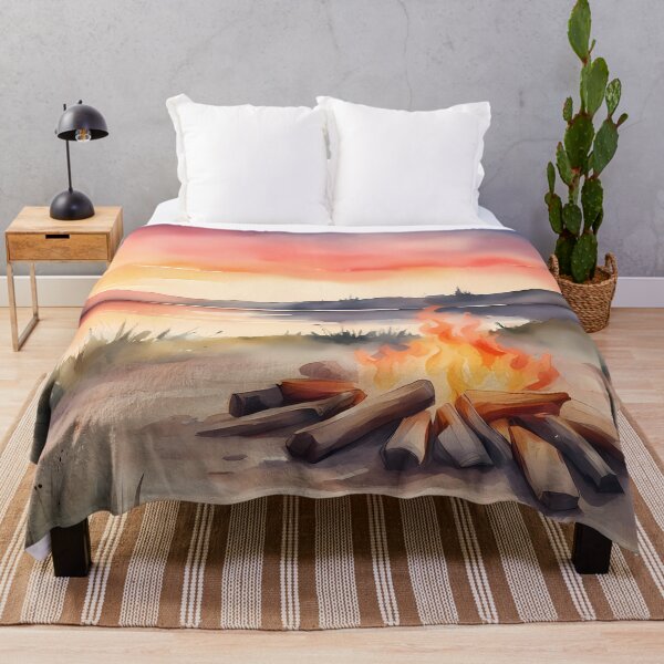 Item preview, Campfire by Lake designed and sold by CalmnessbyChoice.