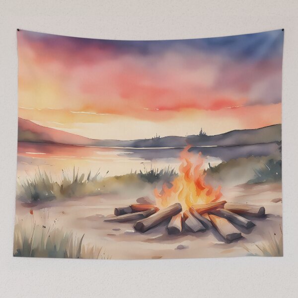 Item preview, Campfire by Lake designed and sold by CalmnessbyChoice.