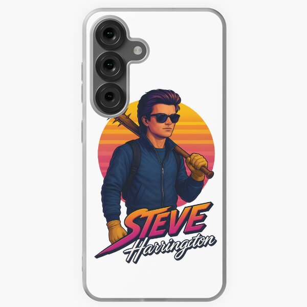 Item preview, Steve Harrington Retro Fan Art | Stranger Things 80s Vaporwave Style designed and sold by WAUZ.