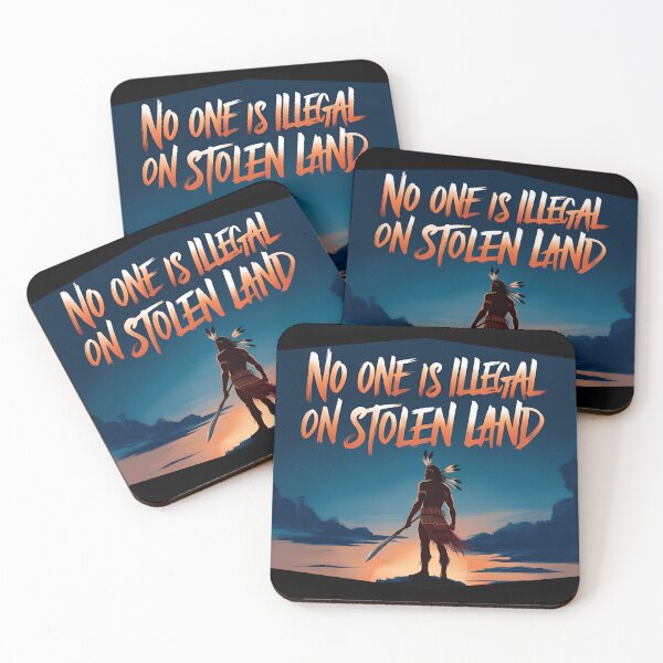 Item preview, Stolen Land Warrior Sunset Art designed and sold by ChicTrendz.