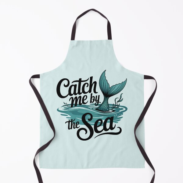 Item preview, Catch Me by the Sea Mermaid Vibes Summer Quote designed and sold by Jollys-ArtShop.