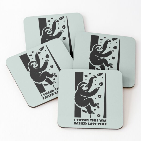 Item preview, Cute Sloth Climbing Bouldering Gym Wall Funny In Joke designed and sold by Maljonic.