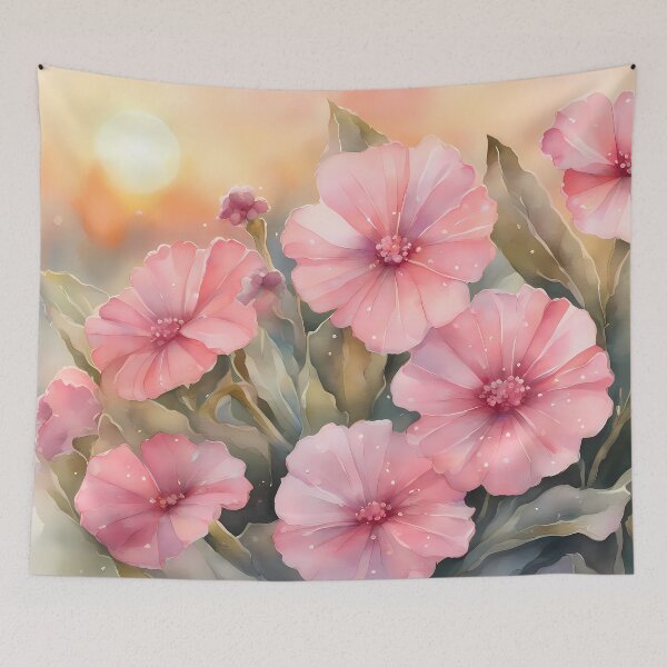 Item preview, Pink Flowers at Dawn designed and sold by CalmnessbyChoice.