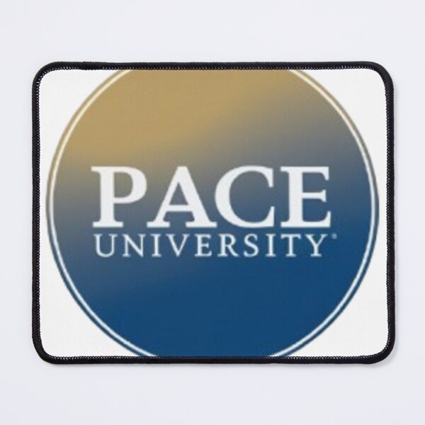 Item preview, Pace University Circle Logo Sticker – Blue to Gold Gradient designed and sold by TulipsArtDesigns .