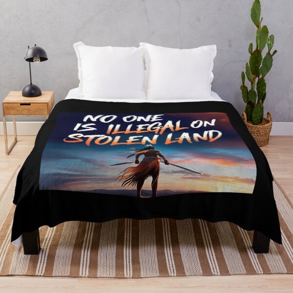 Item preview, Indigenous Warrior Sunset Resistance Art designed and sold by ChicTrendz.