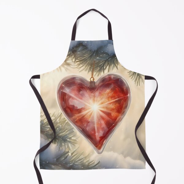 Item preview, Red Glowing Heart Bauble designed and sold by CalmnessbyChoice.