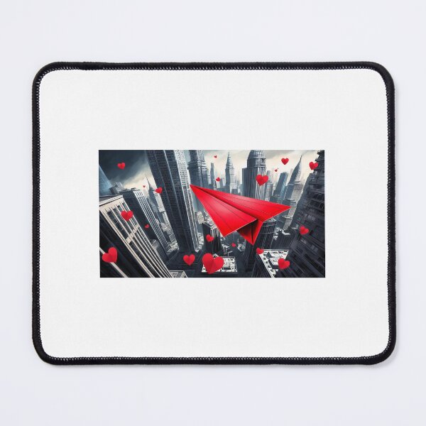 Item preview, LITTLE RED PAPER AIRPLANE IN THE CITY designed and sold by gabrielvlmx.
