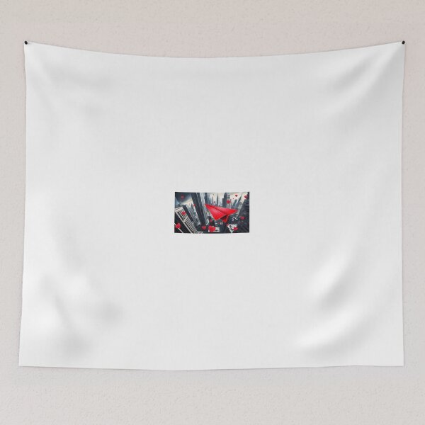 Item preview, LITTLE RED PAPER AIRPLANE IN THE CITY designed and sold by gabrielvlmx.