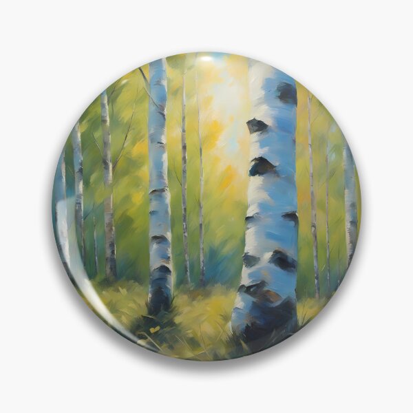 Item preview, Birch Trees at Sunrise designed and sold by CalmnessbyChoice.