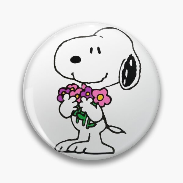 Aperçu de l'œuvre Snoopy avec des fleurs créée et vendue par marsuncharted.