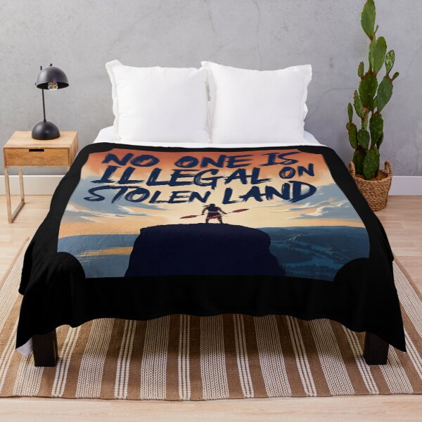 Item preview, Indigenous Warrior Sunset Protest Art designed and sold by ChicTrendz.
