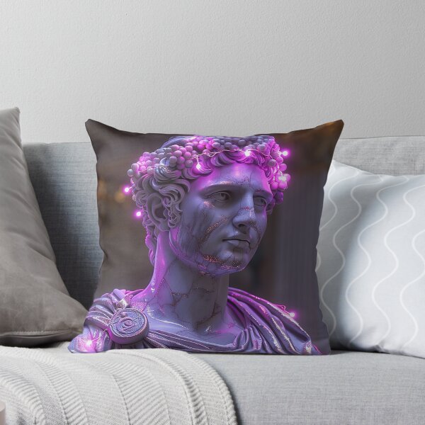 Item preview, Neon Roman Bust Statue Purple Aesthetic	 designed and sold by weirdfishes123.