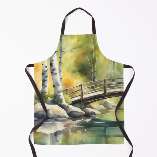 Item preview, Autumn Bridge in Forest  designed and sold by CalmnessbyChoice.