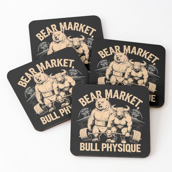 Item preview, Bear market, bull physique, bitcoin crypto fitness designed and sold by NoetherSym.