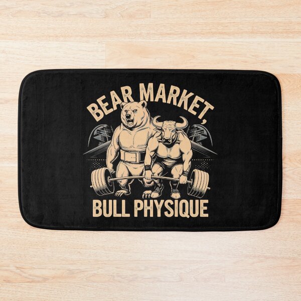 Item preview, Bear market, bull physique, bitcoin crypto fitness designed and sold by NoetherSym.