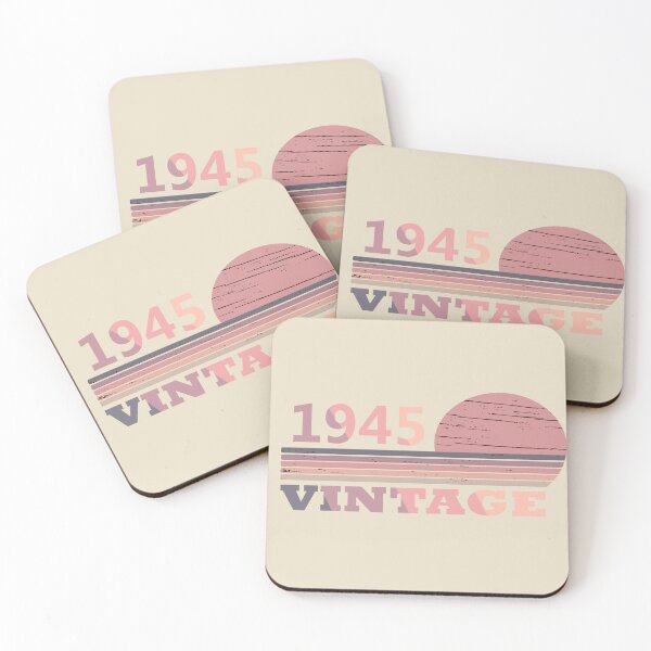 Item preview, Born in 1945 vintage funny 80th birthday gift designed and sold by Alexaltay.