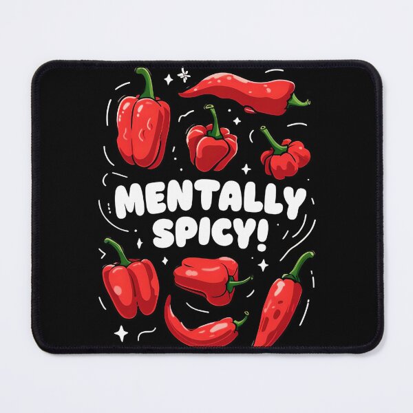 Item preview, Mentally Spicy – Funny Hot Pepper Mental Health Humor Design ADHD Autism designed and sold by PeachyPeachPrnt.