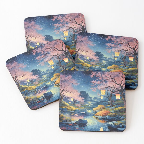Item preview, Sakura Garden and Pond designed and sold by brentwooddsgn.