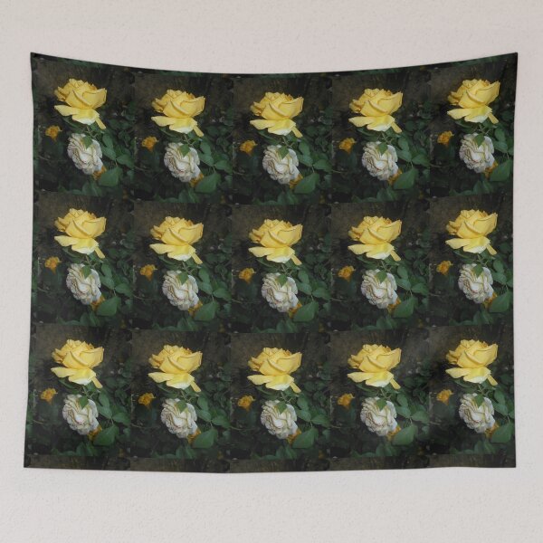 Item preview, yellow + white roses 06/05/18 designed and sold by Shellaqua.