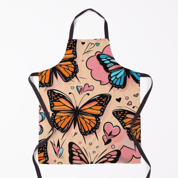 Item preview, Colorful Comic Butterflies – AI Artwork for Women’s Clothing and Accessories for Nature and Animal Lovers designed and sold by knalpot-design.